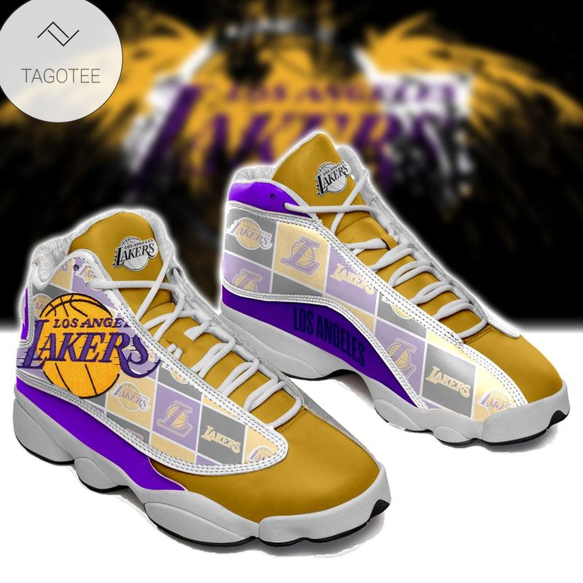 Los Angeles Lakers Basketball Sneakers Air Jordan 13 Shoes Los Angeles Lakers Basketball Sneakers Air Jordan 13 Shoes