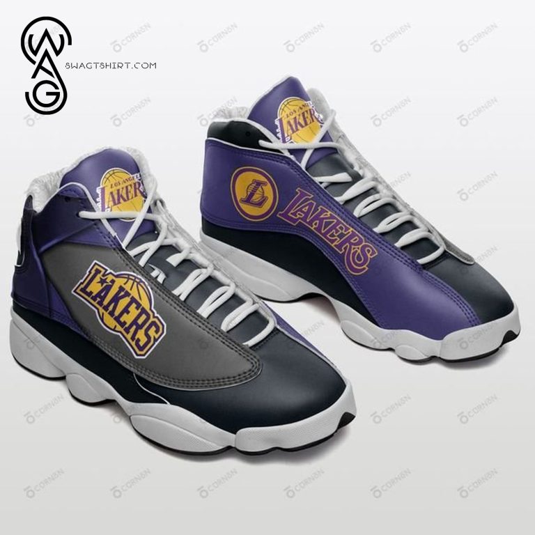 Los-Angeles-Lakers-Nba-Team-Air-Jordan-13-Shoes-1