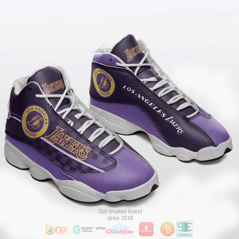 Los Angeles Lakers Nba Team Air Jordan 13 Shoes 2 Los Angeles Lakers Nba Team Air Jordan 13 Shoes 2