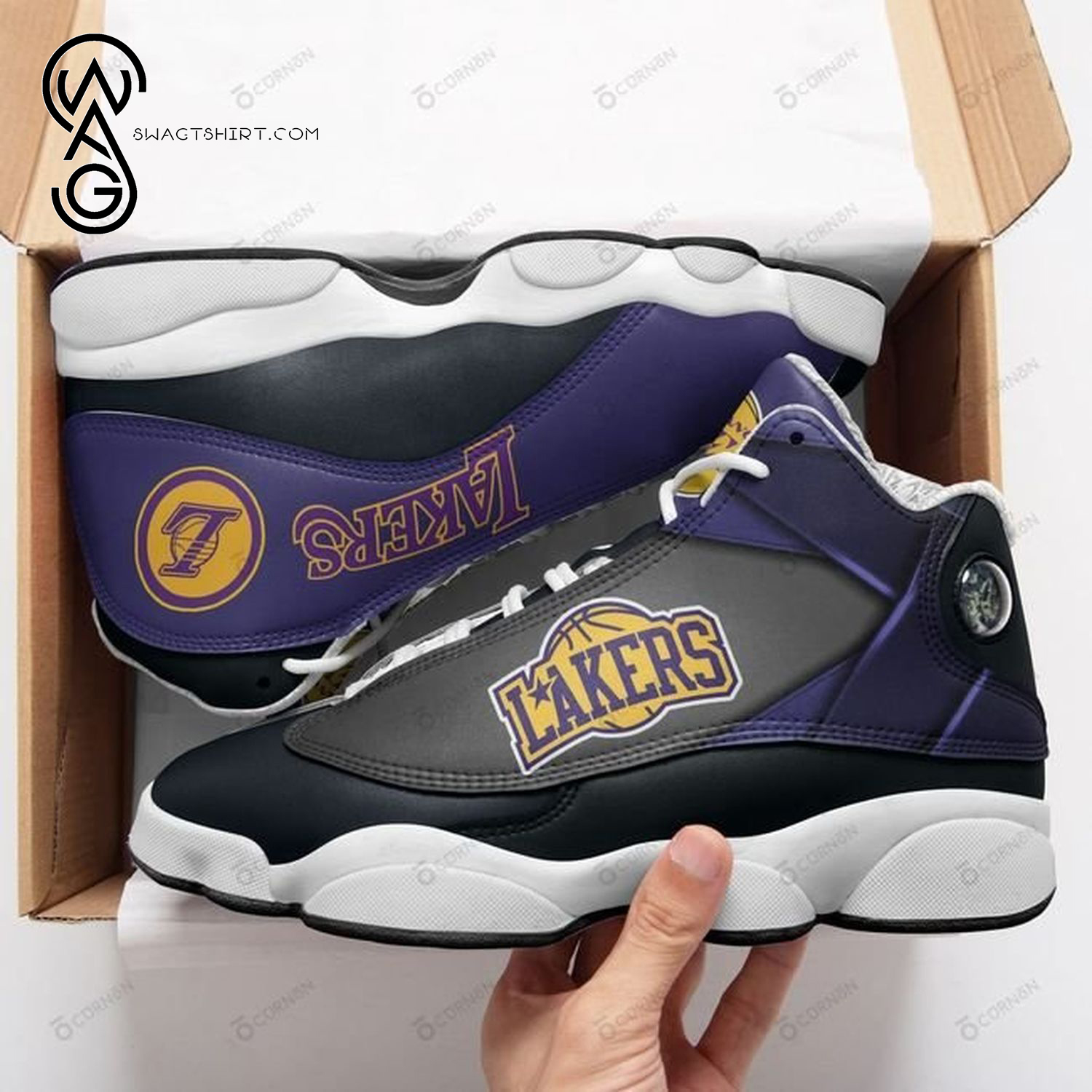 Los Angeles Lakers Nba Team Air Jordan 13 Shoes Los Angeles Lakers Nba Team Air Jordan 13 Shoes
