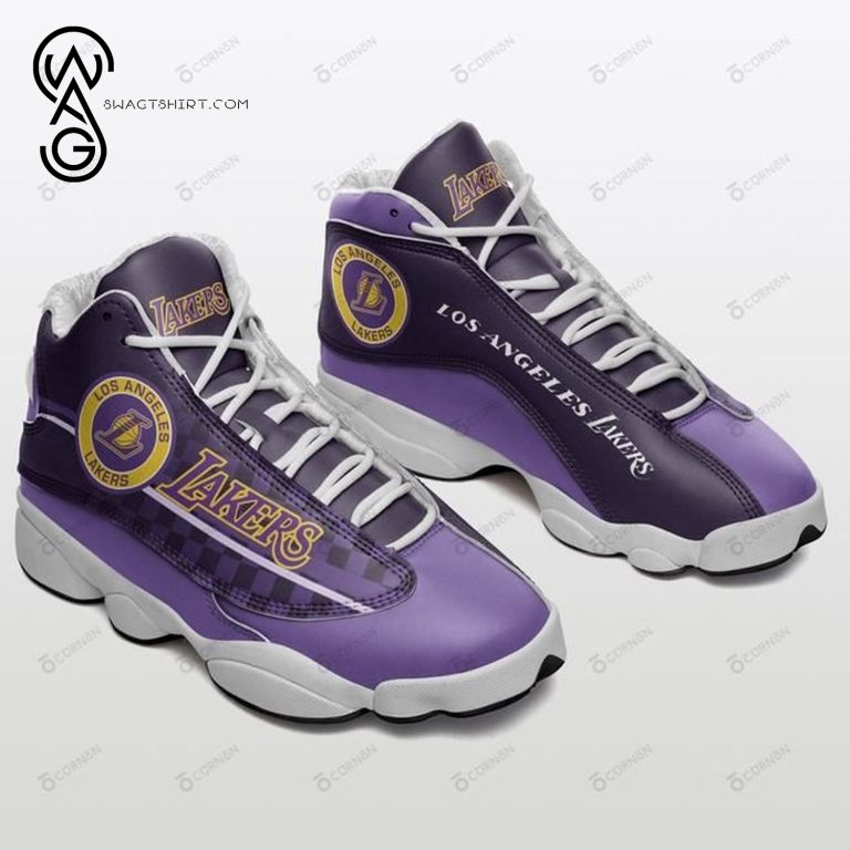 Los-Angeles-Lakers-Sport-Team-Air-Jordan-13-Shoes-1