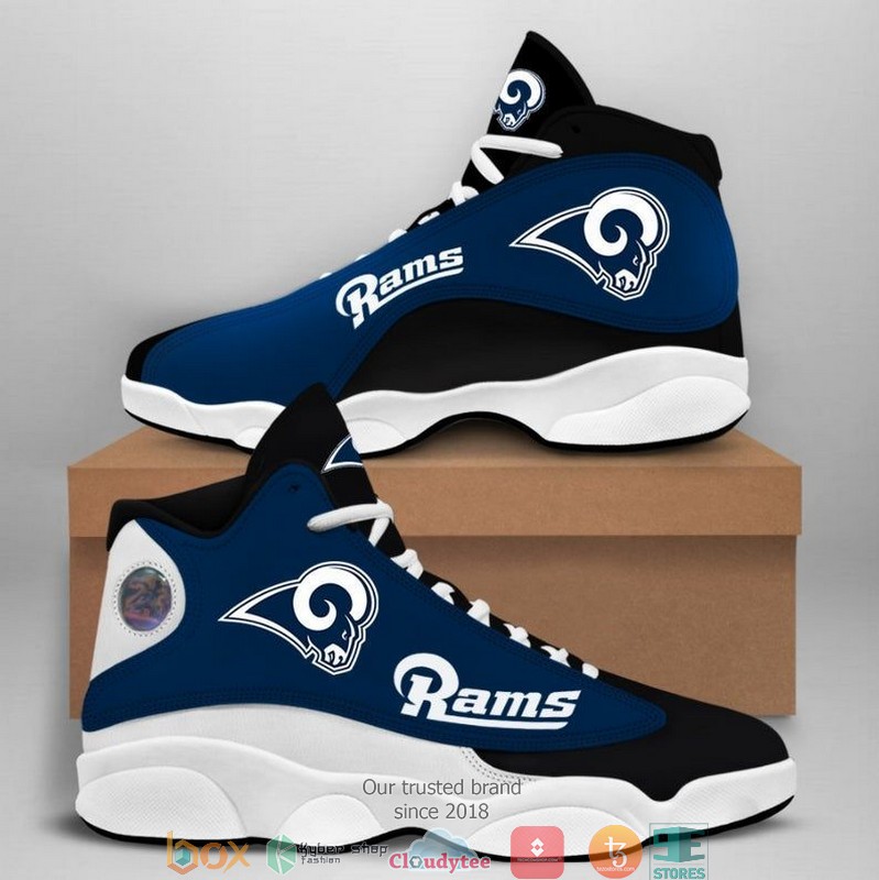 Los Angeles Rams Nfl Big Logo Football Team Air Jordan 13 Sneaker Shoes Los Angeles Rams Nfl Big Logo Football Team Air Jordan 13 Sneaker Shoes