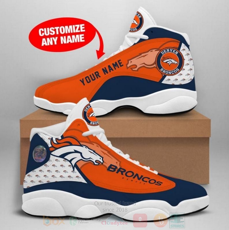 Los Denver Broncos Nfl Custom Name Air Jordan 13 Shoes Los Denver Broncos Nfl Custom Name Air Jordan 13 Shoes