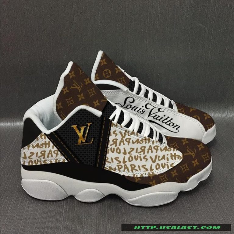 Louis-Vuitton-Golden-Logo-Air-Jordan-13-Shoes-Sneaker-1