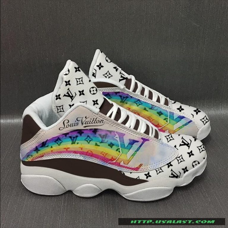 Louis-Vuitton-Rainbow-Air-Jordan-13-Shoes-Sneaker-1