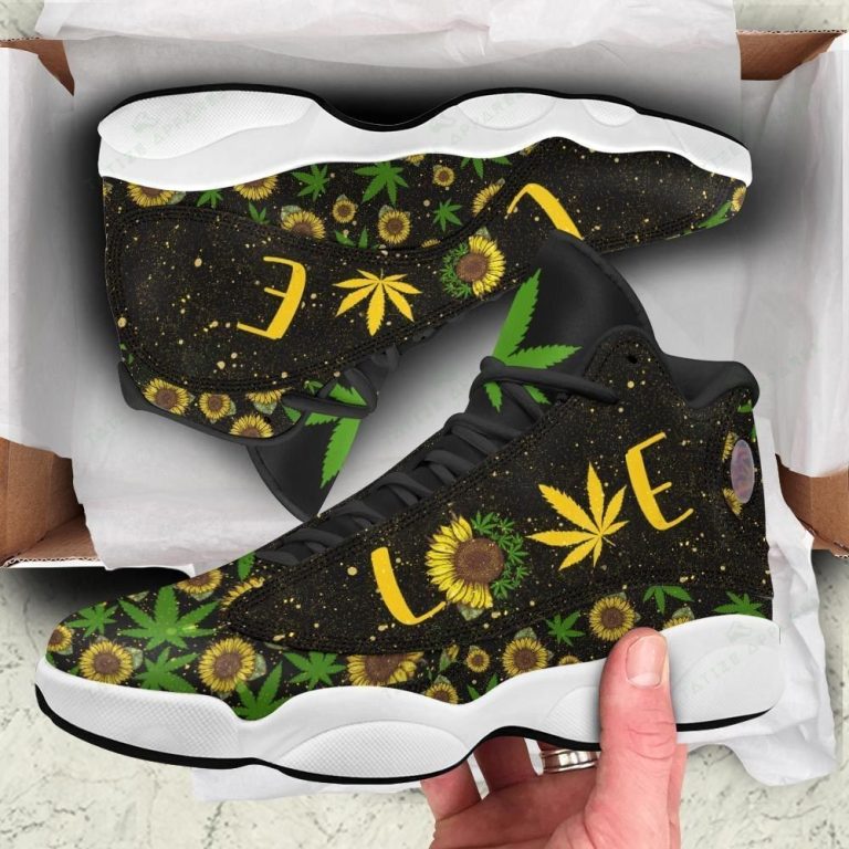 Love-Weed-Sunflower-Air-Jordan-13-Shoes-2