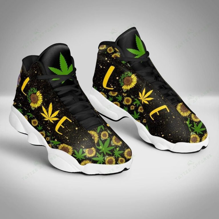 Love-Weed-Sunflower-Air-Jordan-13-Shoes-3