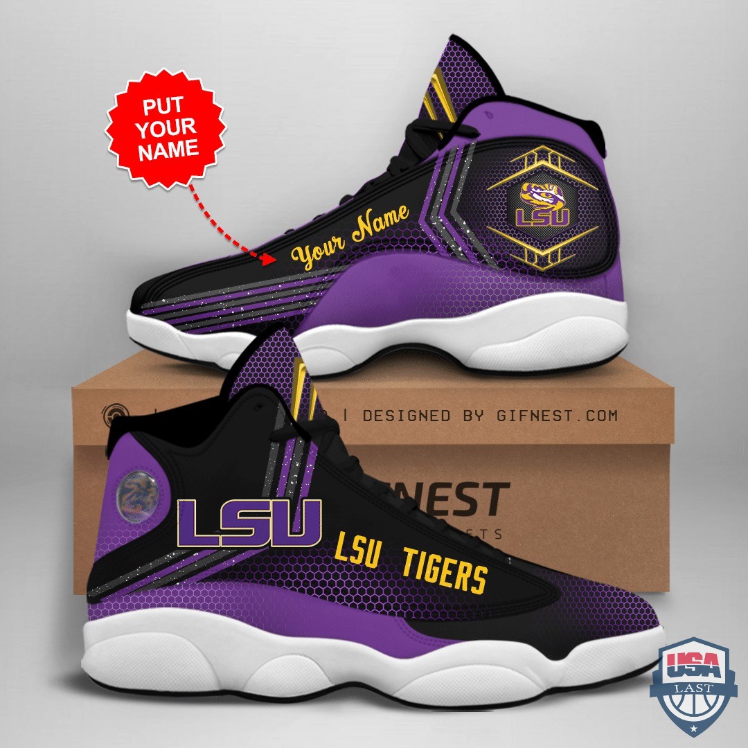 Lsu Tigers Air Jordan 13 Custom Name Personalized Shoes Lsu Tigers Air Jordan 13 Custom Name Personalized Shoes
