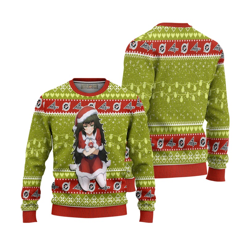 Maho Hiyajo Anime Ugly Christmas Sweater Custom Steins Gate Xmas Gift Maho Hiyajo Anime Ugly Christmas Sweater Custom Steins Gate Xmas Gift