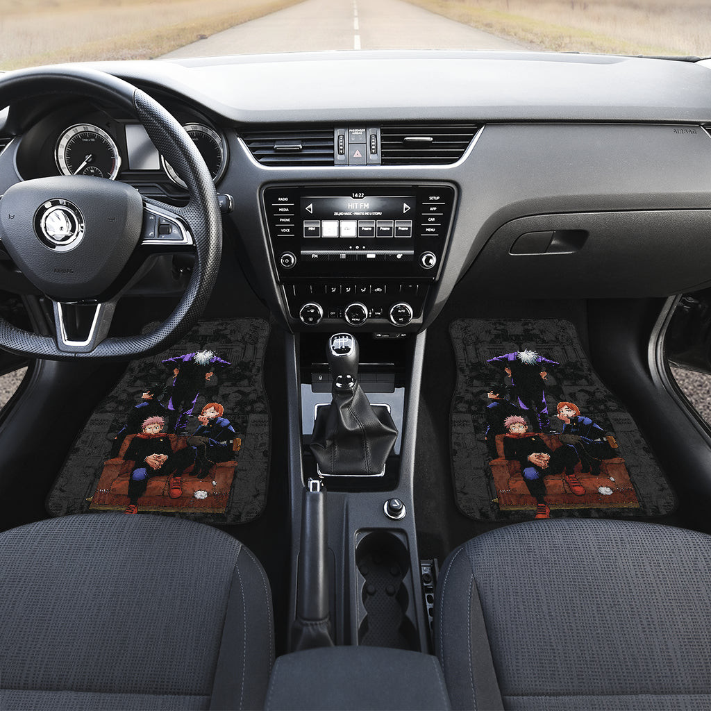 Main-Characters-Gojo-Team-Jujutsu-Kaisen-Car-Floor-Mats-Anime-Car-Accessories-1