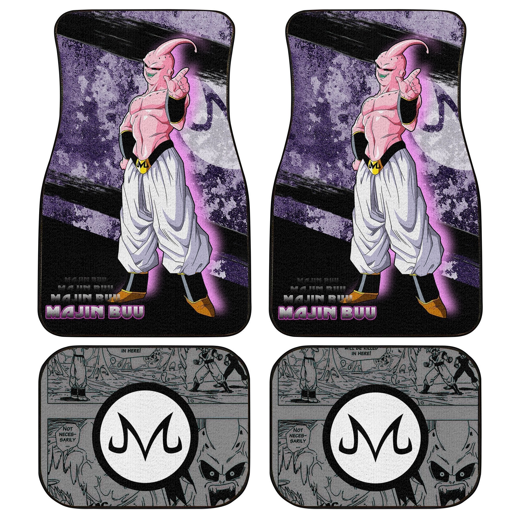 Majin Buu Car Floor Mats Custom Anime Dragon Ball Car Accessories Majin Buu Car Floor Mats Custom Anime Dragon Ball Car Accessories