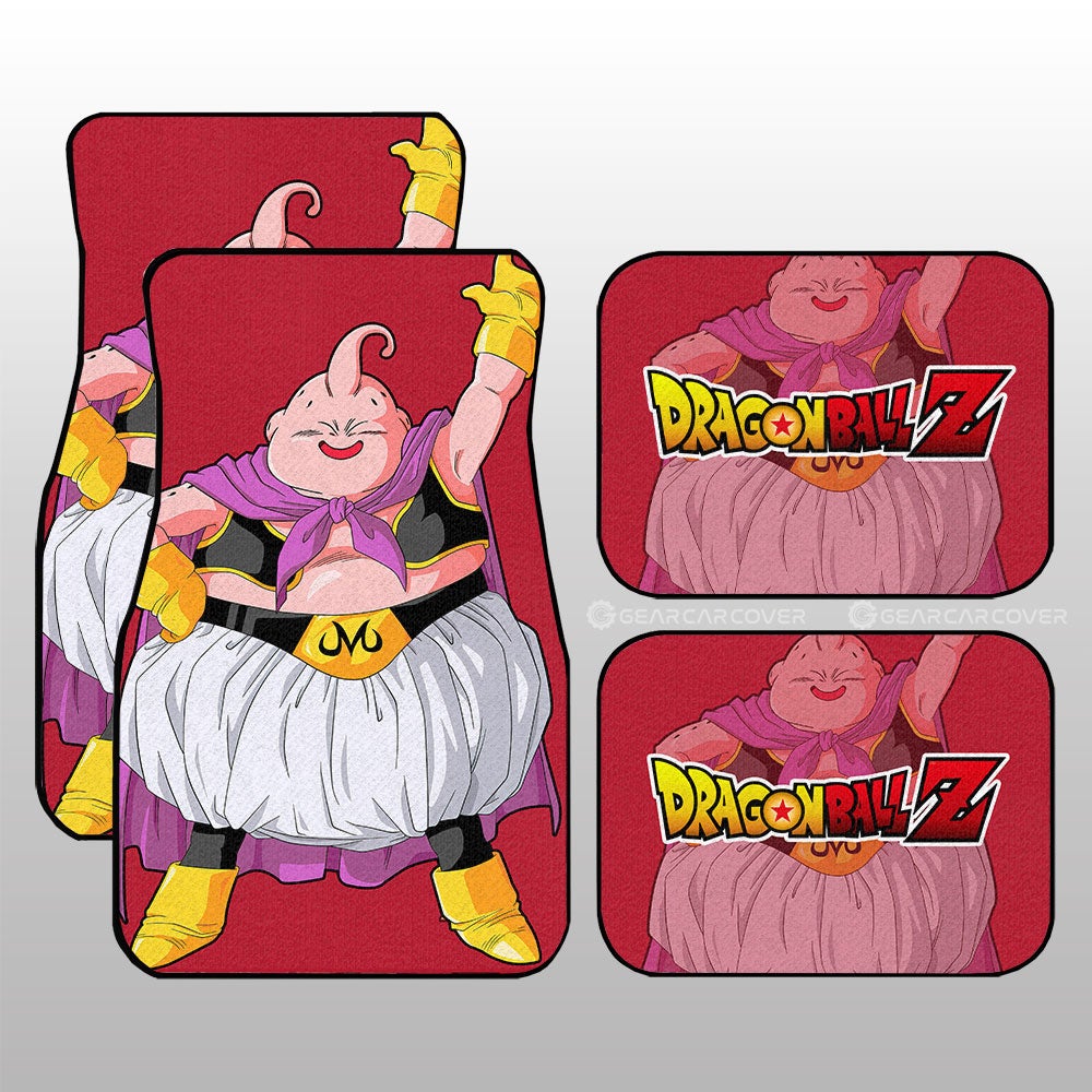 Majin Buu Car Floor Mats Custom Dragon Ball Anime Gifts For Fans Majin Buu Car Floor Mats Custom Dragon Ball Anime Gifts For Fans