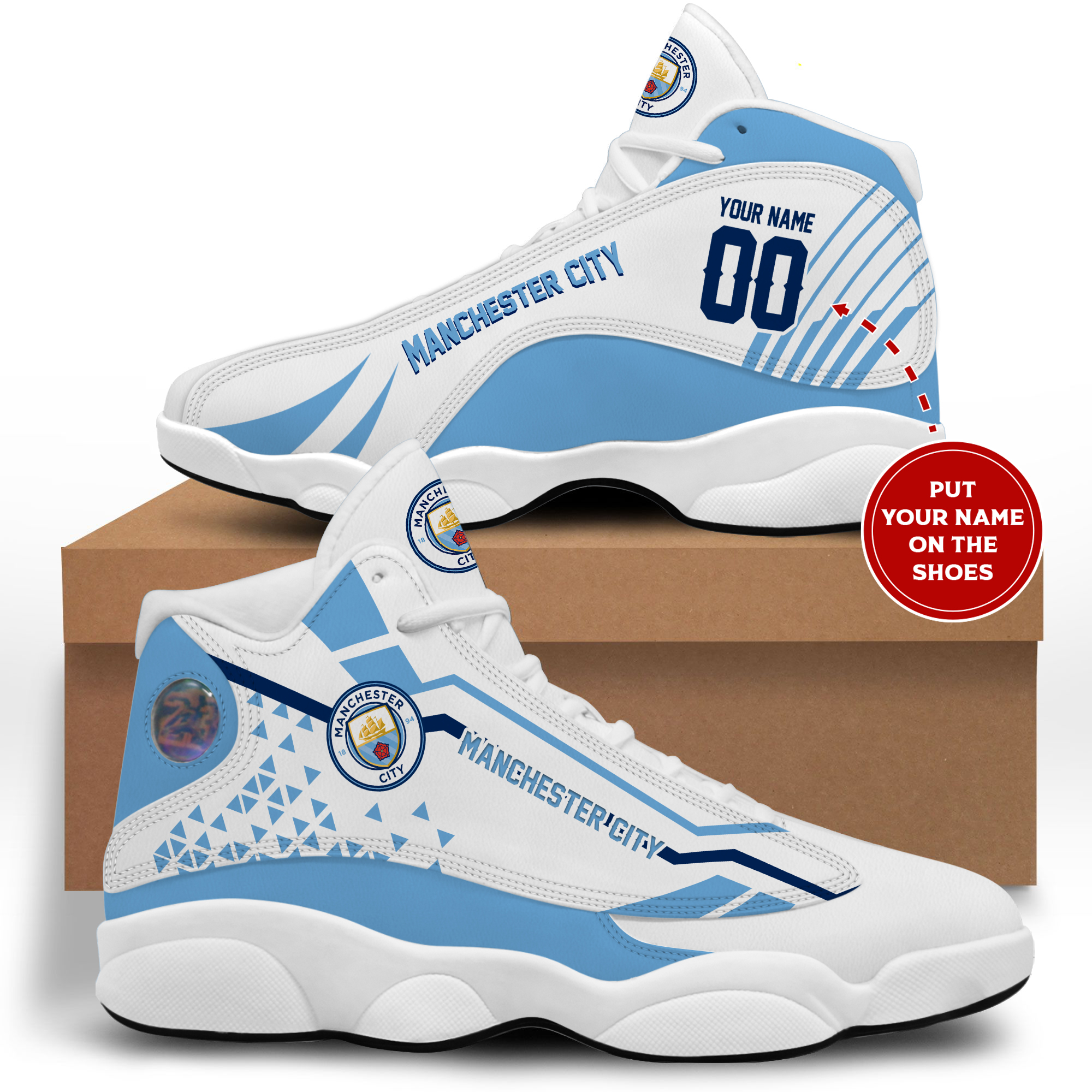 Manchester City Air Jordan 13 Custom Name Sneaker Manchester City Air Jordan 13 Custom Name Sneaker
