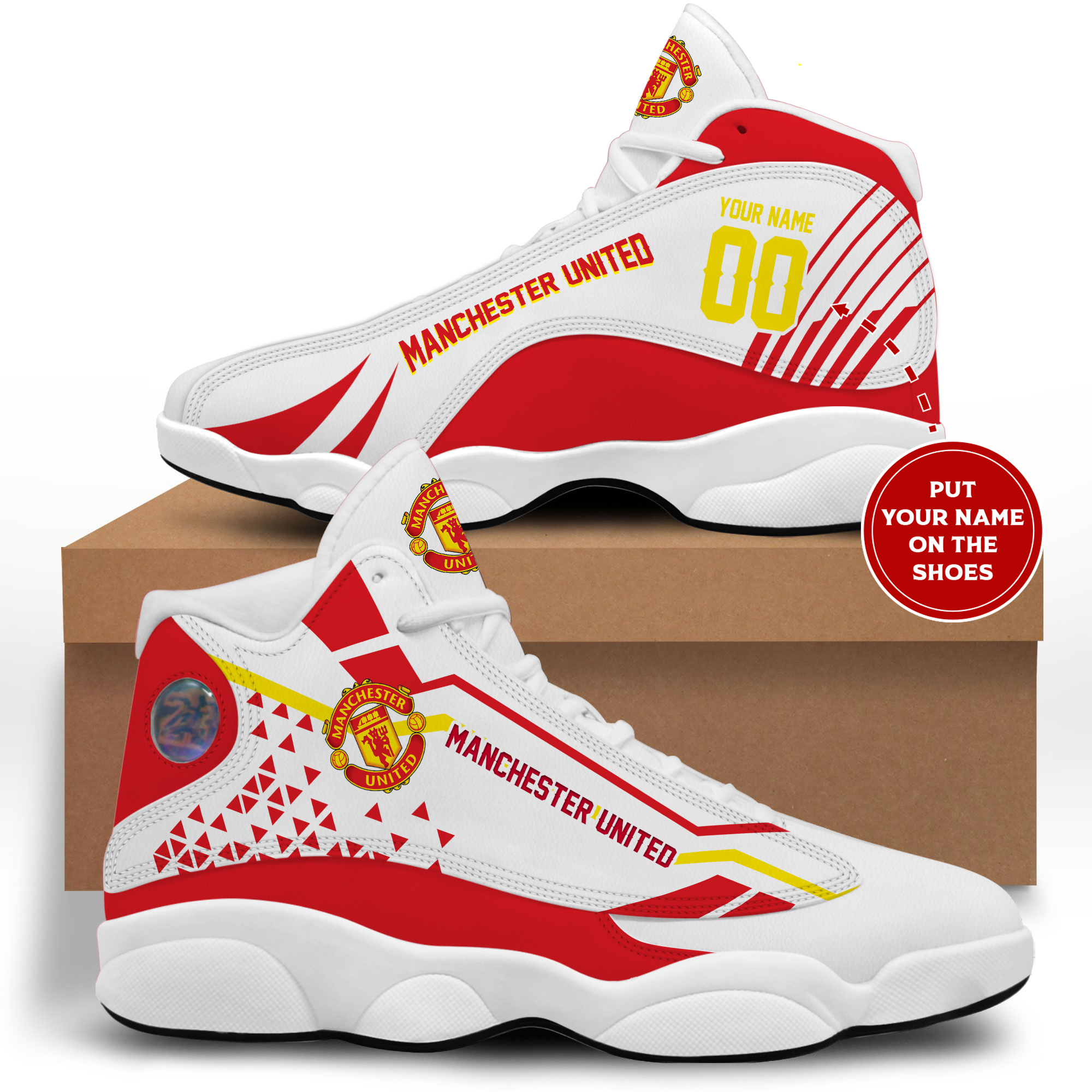 Manchester United Custom Name Air Jordan 13 Shoes Manchester United Custom Name Air Jordan 13 Shoes