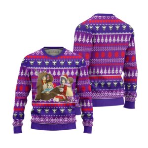 Marina x Setsuna Anime Ugly Christmas Sweater Custom Gundam Xmas Gift