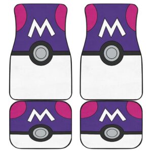 Master Ball Pokemon Car Floor Mats