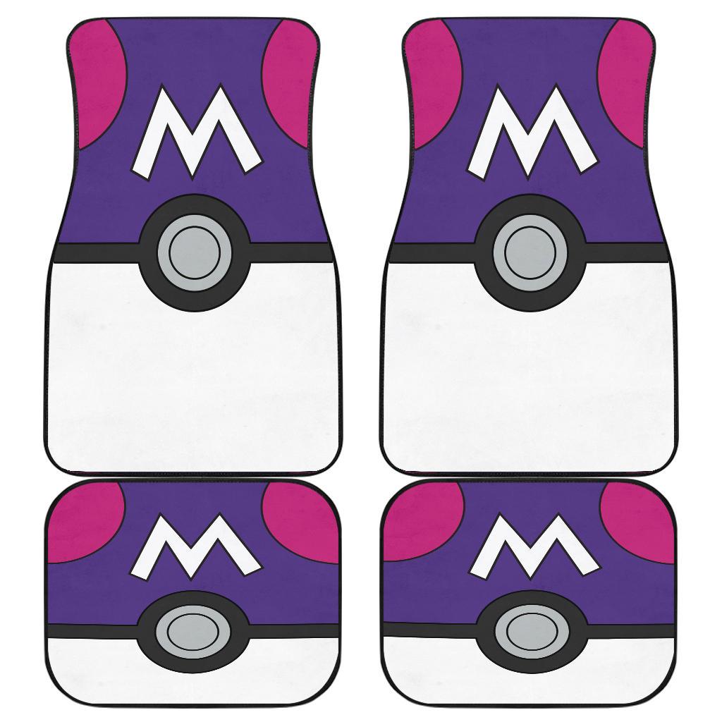 Master Ball Pokemon Car Mats Master Ball Pokemon Car Mats