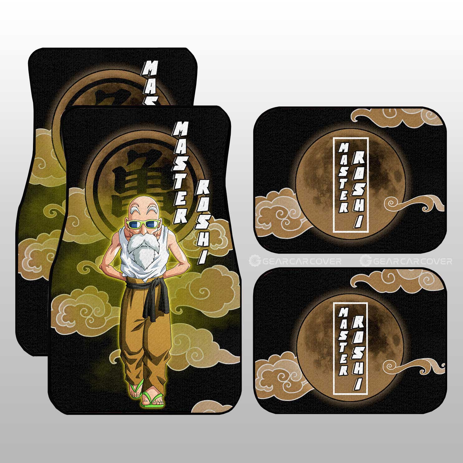 Master Roshi Car Floor Mats Custom Anime Dragon Ball Car Accessories Master Roshi Car Floor Mats Custom Anime Dragon Ball Car Accessories