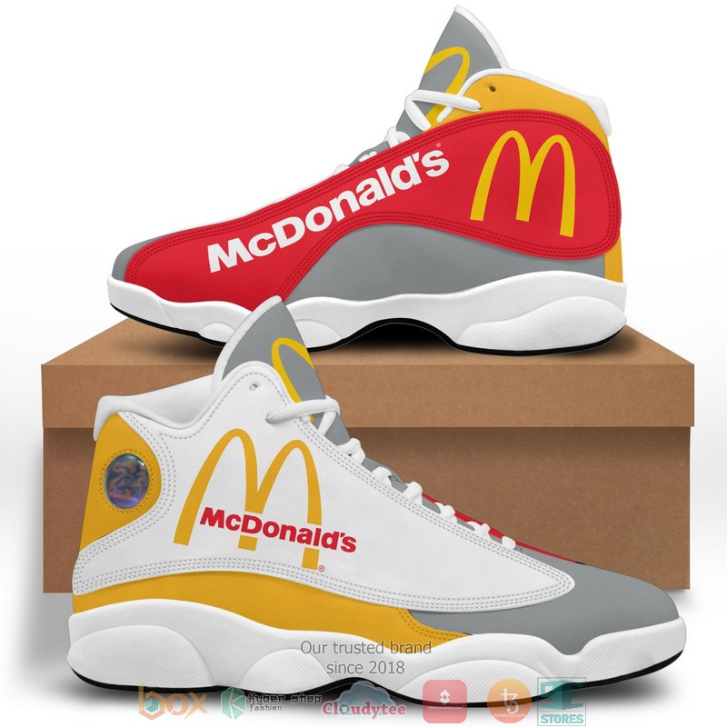Mcdonalds Logo Bassic Air Jordan 13 Sneaker Shoes Mcdonalds Logo Bassic Air Jordan 13 Sneaker Shoes