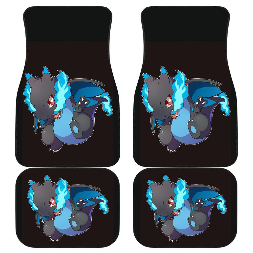 Mega Charizard X Chibi Pokemon Car Floor Mats 191026 Mega Charizard X Chibi Pokemon Car Floor Mats 191026