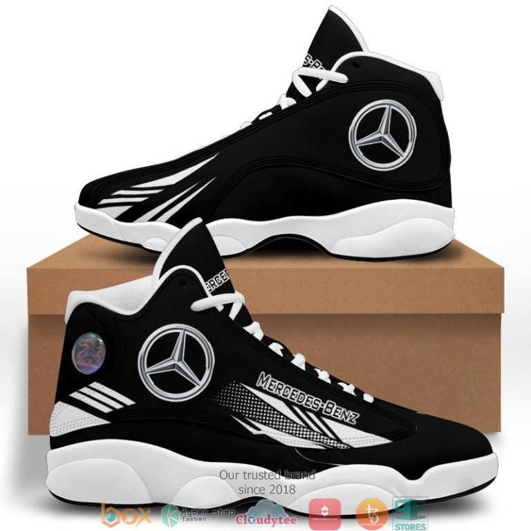Mercedes-Benz-Black-Air-Jordan-13-Sneaker-Shoes-2