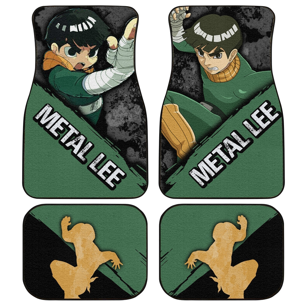 Metal Lee Car Floor Mats Custom Boruto Anime Car Accessories Metal Lee Car Floor Mats Custom Boruto Anime Car Accessories