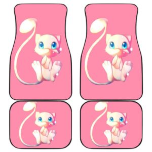 Mew Cute Front And Back Car Mats