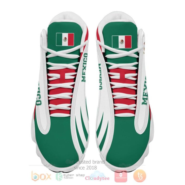 Mexico-Personalized-Green-Air-Jordan-13-Shoes-1