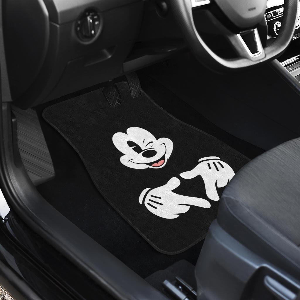Mice-Love-Hand-Sign-Black-White-Mickey-Mouse-Car-Floor-Mats-191026-2