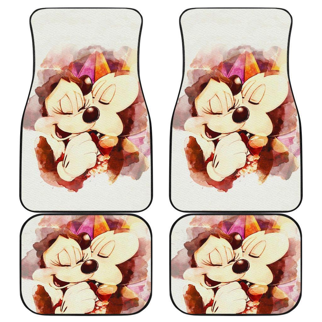 Mice Mickey Minnie Love Walt Disney Car Floor Mats 191026 Mice Mickey Minnie Love Walt Disney Car Floor Mats 191026