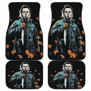 Michael Myers Art Halloween Car Floor Mats Movie Fan Gift H063020