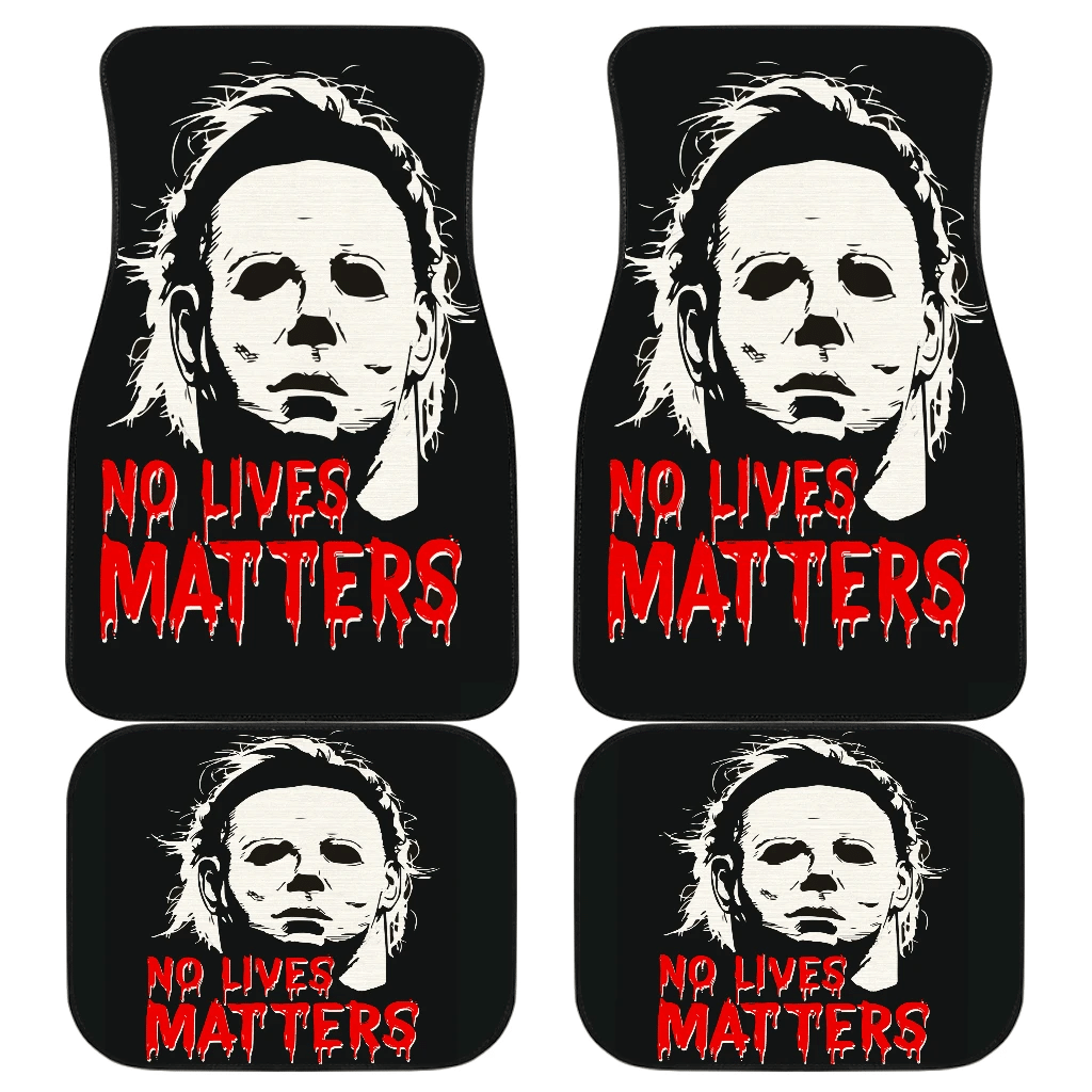 Michael Myers No Lives Mattters Car Floor Mats Movie H063020 Michael Myers No Lives Mattters Car Floor Mats Movie H063020