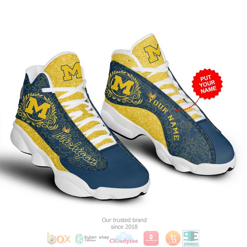 Michigan Wolverines Nfl 6 Football Air Jordan 13 Sneaker Shoes Michigan Wolverines Nfl 6 Football Air Jordan 13 Sneaker Shoes