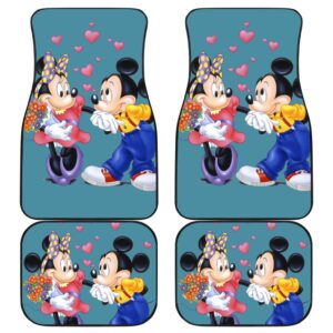 Mickey And Minnie  Car Floor Mats Disney Cartoon Fan Gift H0113