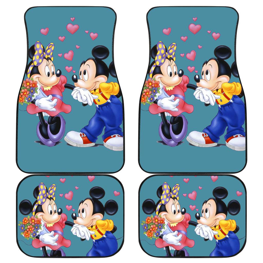 Mickey And Minnie Car Floor Mats Disney Cartoon Fan Gift H0113 Mickey And Minnie Car Floor Mats Disney Cartoon Fan Gift H0113