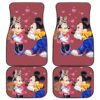 Mickey And Minnie Mouse Car Floor Mats Cartoon Fan Gift H0113