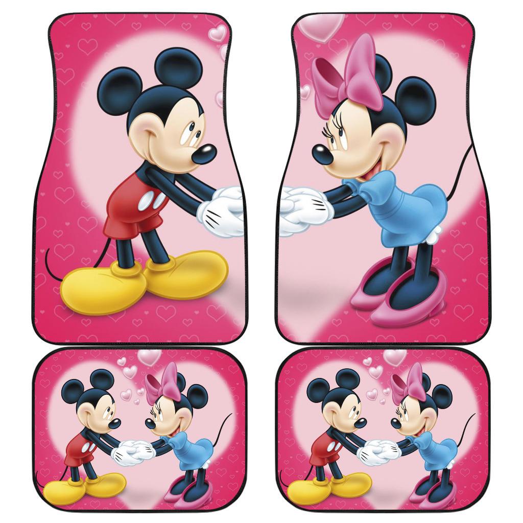 Mickey And Minnie Mouse Disney Cartoon Car Floor Mats H0113 Mickey And Minnie Mouse Disney Cartoon Car Floor Mats H0113