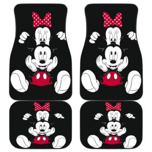 Mickey and Minnie Cute Disney Cartoon Car Floor Mats H042220