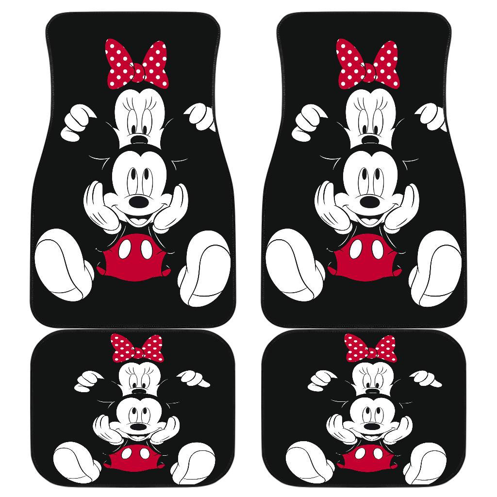 Mickey and Minnie Cute Disney Cartoon Car Floor Mats H042220 Mickey and Minnie Cute Disney Cartoon Car Floor Mats H042220