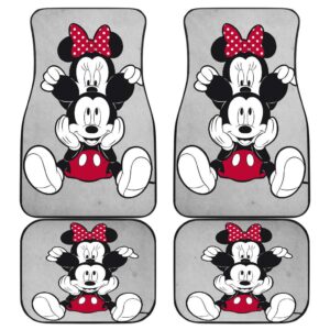 Mickey and Minnie Cute vintage Car Floor Mats Cartoon H042220