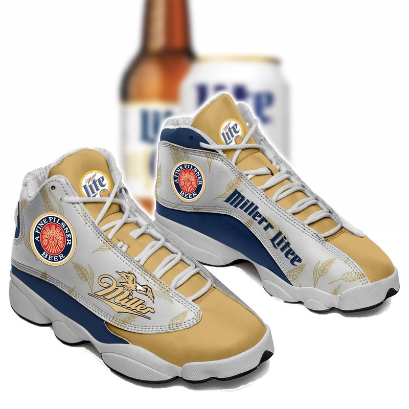 Miller Lite Beer Yellow Air Jordan 13 Sneaker Miller Lite Beer Yellow Air Jordan 13 Sneaker