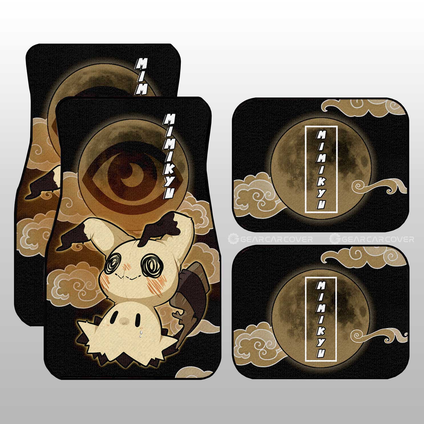 Mimikyu Car Floor Mats Custom Pokemon Anime Car Accessories For Anime Fans Mimikyu Car Floor Mats Custom Pokemon Anime Car Accessories For Anime Fans