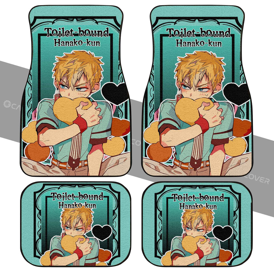 Minamoto-Kou-Car-Floor-Mats-Custom-Toilet-Bound-Hanako-kun-Anime-Car-Accessories-1