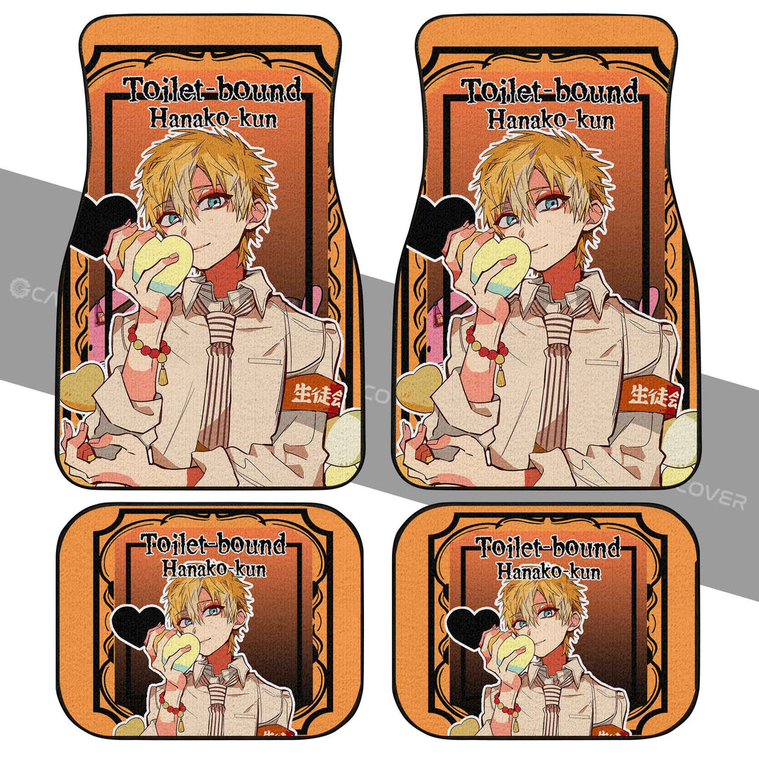 Minamoto-Teru-Car-Floor-Mats-Custom-Anime-Toilet-Bound-Hanako-kun-Car-Accessories-1