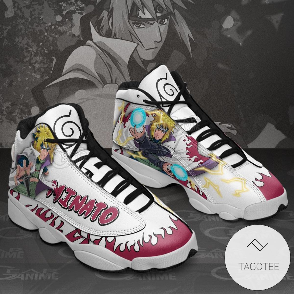 Minato Namikaze Sneakers Custom Anime Air Jordan 13 Shoes Minato Namikaze Sneakers Custom Anime Air Jordan 13 Shoes