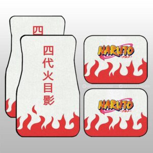 Minato Uniform Car Floor Mats Custom Naruto Anime Car Interior Accessories