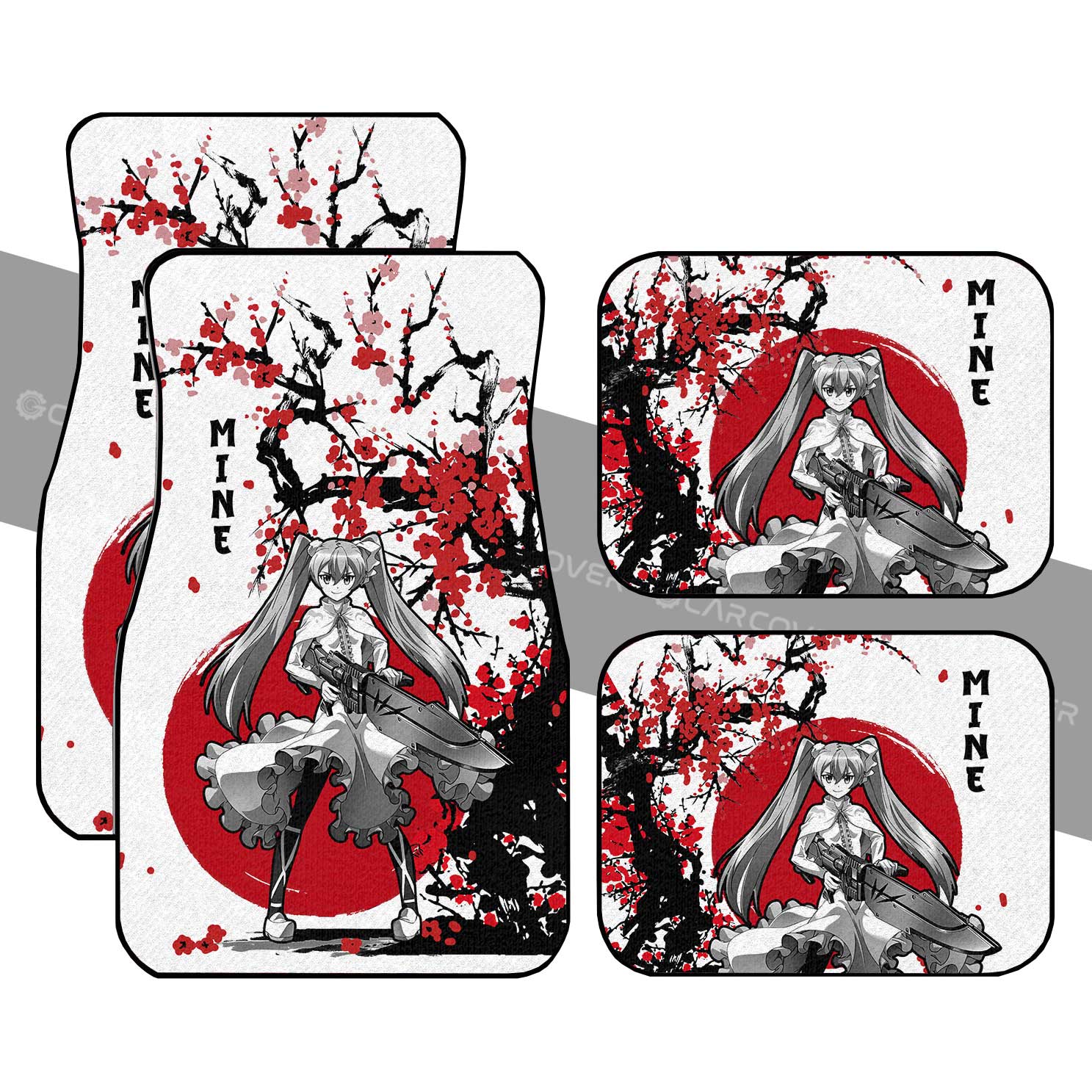 Mine Car Floor Mats Custom Akame Ga Kill Anime Car Accessories Mine Car Floor Mats Custom Akame Ga Kill Anime Car Accessories
