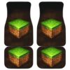 Minecraft Stone Walls Car Floor Mats 191026