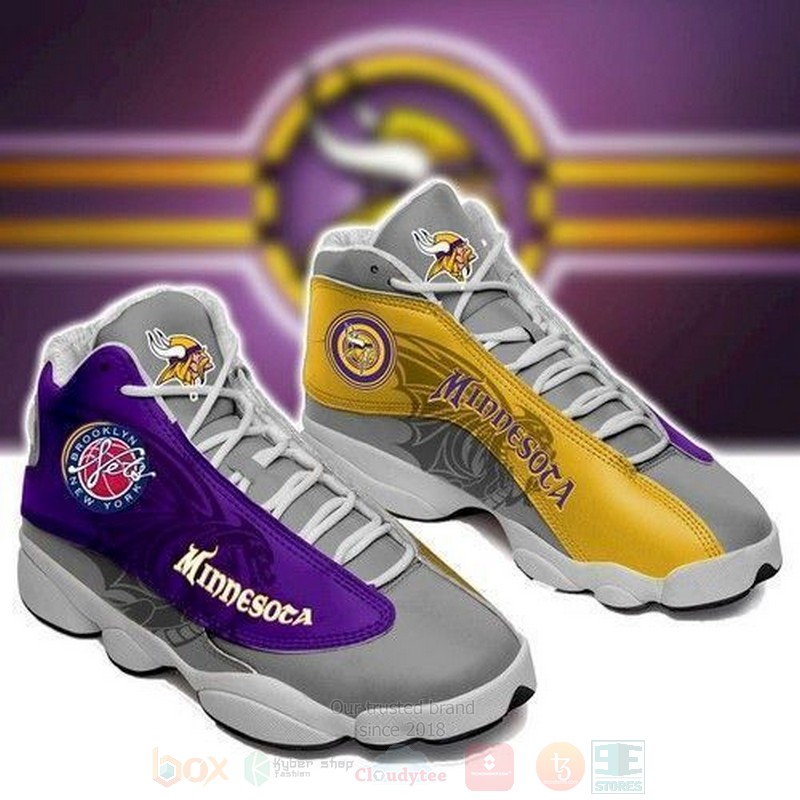 Minesota Vikings Nfl Football Air Jordan 13 Shoes Minesota Vikings Nfl Football Air Jordan 13 Shoes