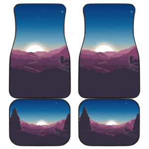 Minimalist Landscape Horizon Car Floor Mats UBC022606